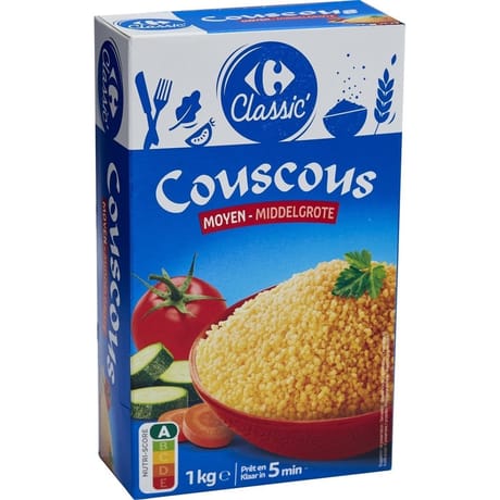 Carrefour classic' couscous grain moyen 1kg
