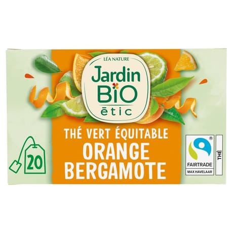 Jardin bio étic thé vert orange bergamote 30g