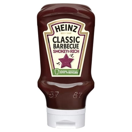 Heinz sauce barbecue 480g top down