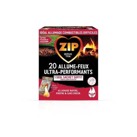Zip allume-feux ultra-performants sachets x20