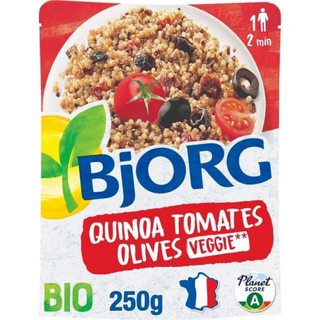 Bjorg quinoa tomate olive doy pack  bio 250g