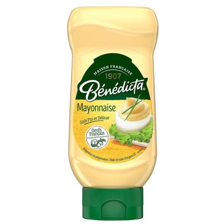 Benedicta mayonnaise nature flacon souple 400g