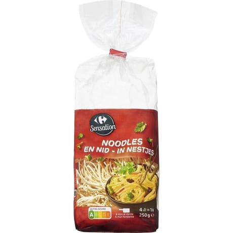Carrefour sensation pâtes noodles en nid 250g