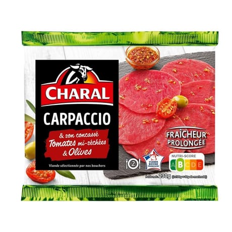 Carpacio et son concassé tomates mi-séchées et olives 230g Charal