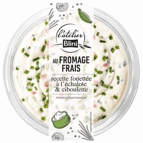 Atelier blini recette fouettée au fromage frais 140g