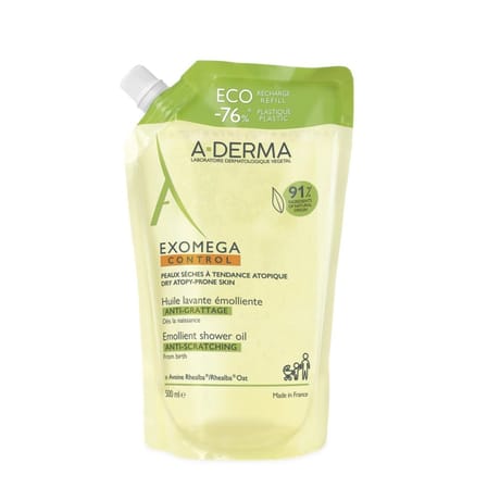A-derma exomaga huile lavante émolliente anti-grattage éco recharge 500ml