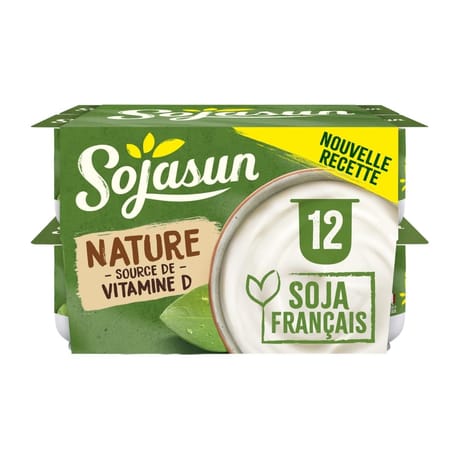 Sojasun yaourt nature vitamine D 12x100g