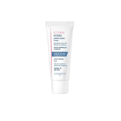 Ducray ictyane crème légère hydratante peau sèche visage  40ml