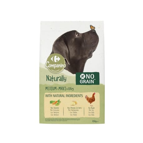Carrefour companino croquettes pour chien adulte médium/maxi 10kg