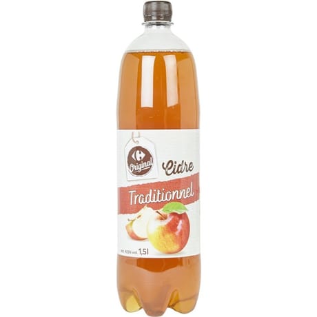 Carrefour origonal cidre traditionnel 1.5l 4.5%vol