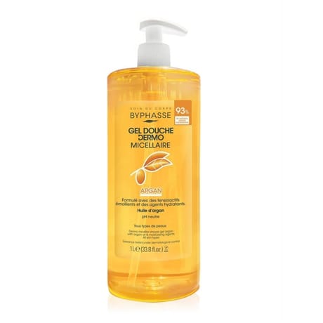 Byphasse gel douche dermo micellaire argan 1 l