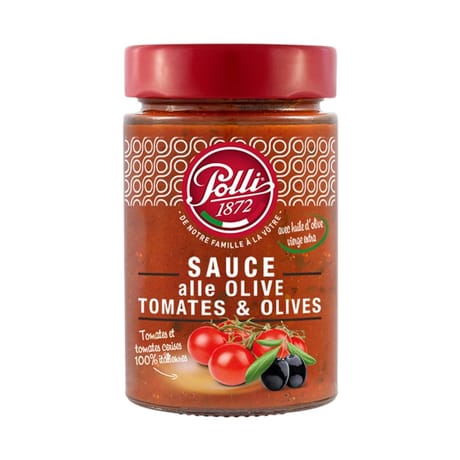 Polli sauce alle olive tomates et olives 190g
