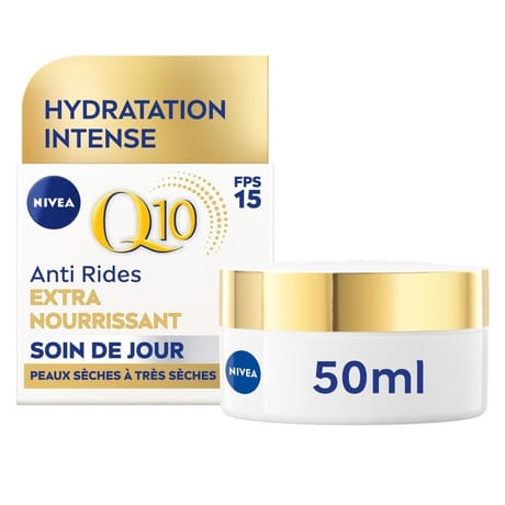 Nivea q10 soin de jour anti-rides extra nourrissant 50ml