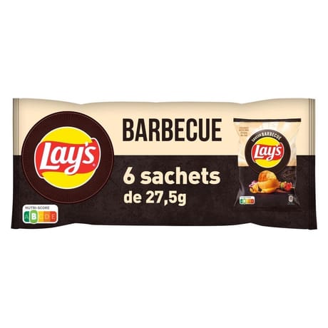 Lays chips multipack saveur barbecue 6x27.5
