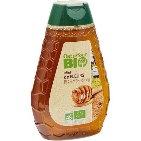 Carrefour bio  miel de fleurs bio 500g
