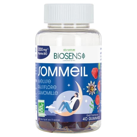 Biosens gummies goût framboise sommeil bio 100g