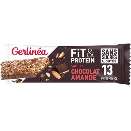 Gerlinéa barre fit et protein chocolat amande sans sucres ajoutés 45g