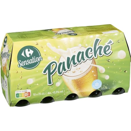 Carrefour sensation panaché 10x25cl 0.5%vol