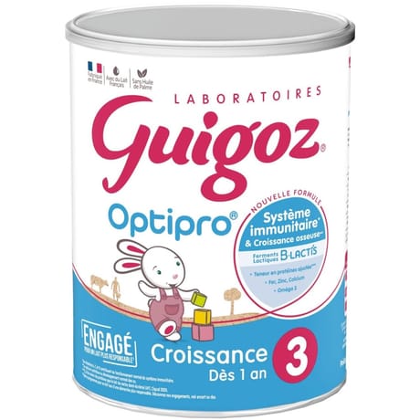 Guigoz lait de croissance 3e âge boite métal 830g