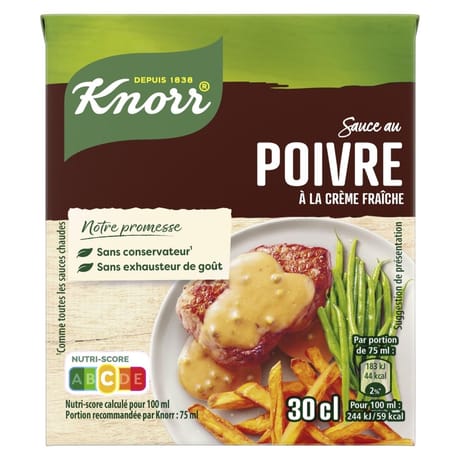 Knorr sauce au poivre 300ml