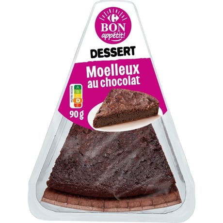 Carrefour bon appétit moelleux au chocolat 90g