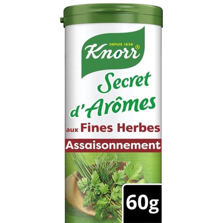 Knorr secret d'arômes assaisonnement en poudre aux fines herbes 60g