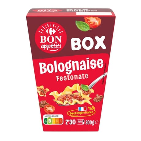 Carrefour bon appétit box Festonate bolognaise 300g