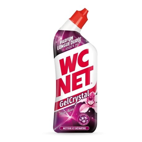 Wc net crystal fleurs roses 750 ml