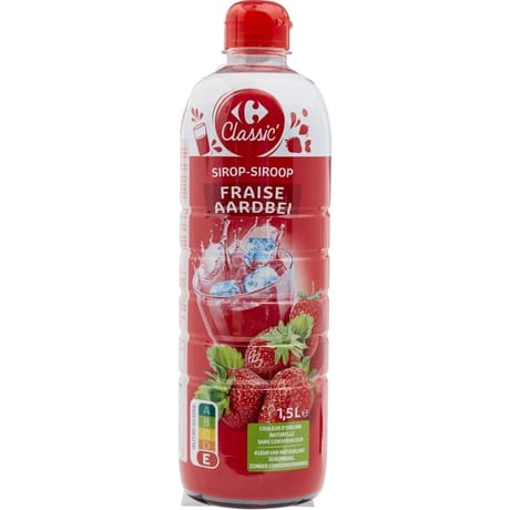 Carrefour classic' sirop fraise 1.5l