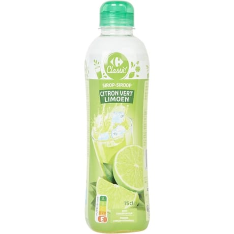 Carrefour classic' sirop citron vert 75cl