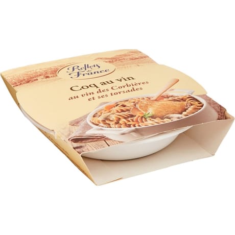 Reflets de France plat cuisiné coq au vin torsades 300g