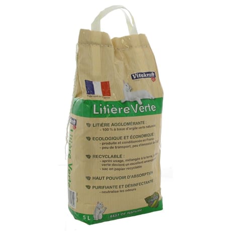 Vitakraft litière argile verte 5 litres
