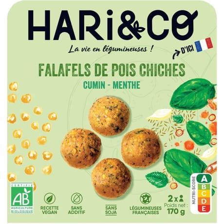 Hari&co falafels de pois chiches bio 170g