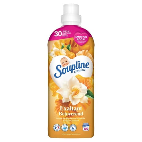 Soupline concentré adoucissant exaltant notes de mandarine & vanille 950ml
