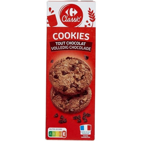 Carrefour classic' cookies tout chocolat 200g