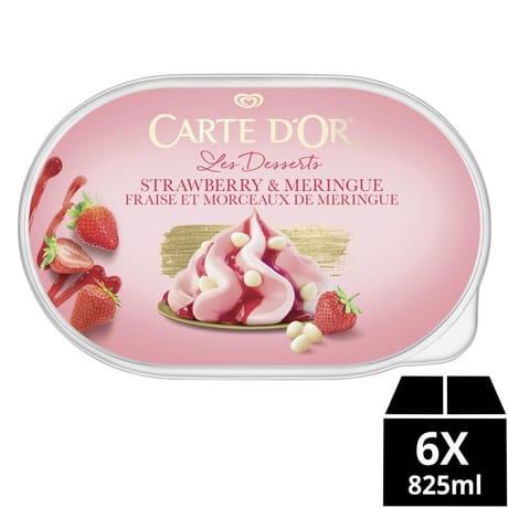 Carte d'Or glace fraise & morceaux de meringue 825ml 463g