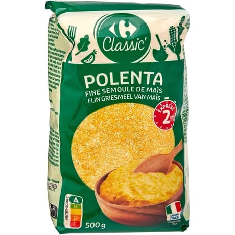 Carrefour classic' polenta fine semoule de mais 500g