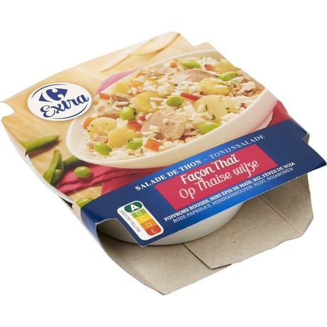Carrefour extra salade thon façon thaï 210g