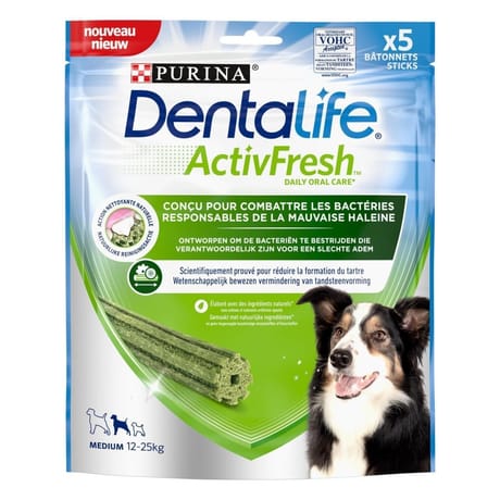 Dentalife activfresh hygiène bucco dentaire au quotidien x5 115g