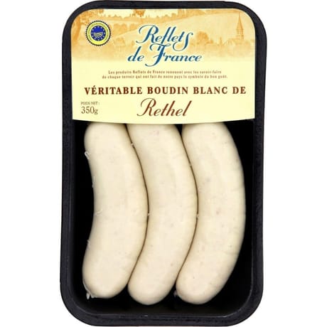 Reflets de France boudin blanc de Rethel igp x3 350g