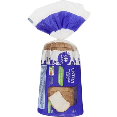 Carrefour classic' pain de mie extra moelleux sans sucres ajoutés 280g