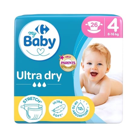 Carrefour baby couches taille 4  8-16 kg x26
