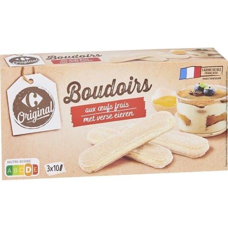 Carrefour original boudoirs aux oeufs frais 175g