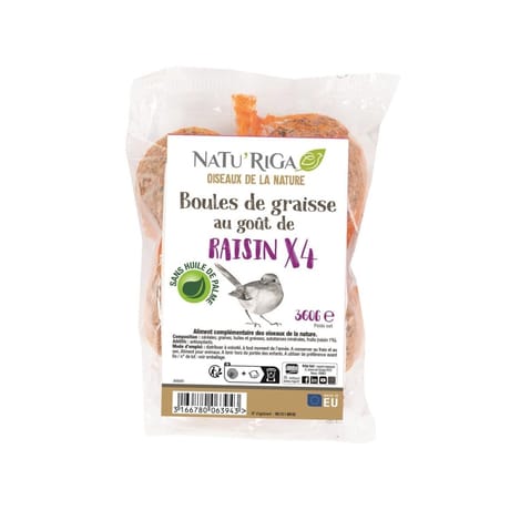 Riga boules de graisse au raisin x4