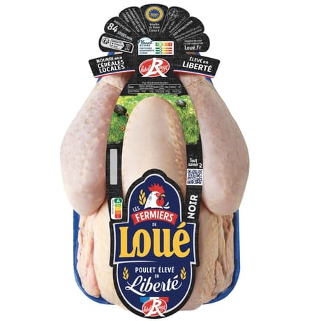 Loué poulet fermier noir label rouge
