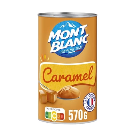 Mont Blanc crème dessert caramel 570g