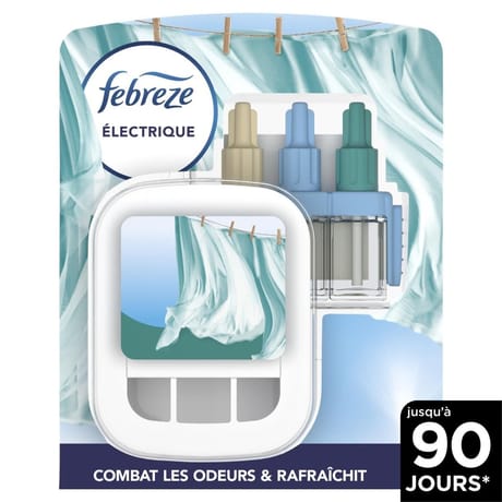Febreze 3volution appareil désodorisant électrique durable linge frais