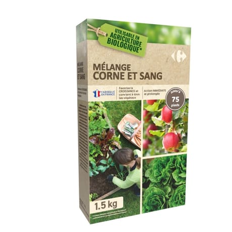 Corne broyée et sang desséché UAB Carrefour 1.5kg