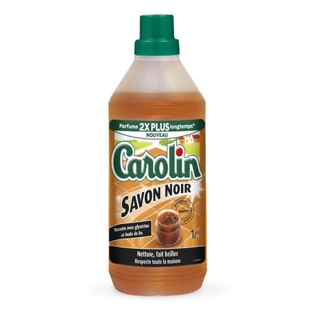 Carolin nettoyant sol savon noir 1l