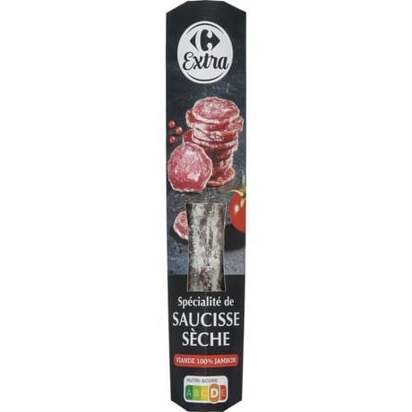 Carrefour extra spécialité de saucisse sèche au jambon 200g